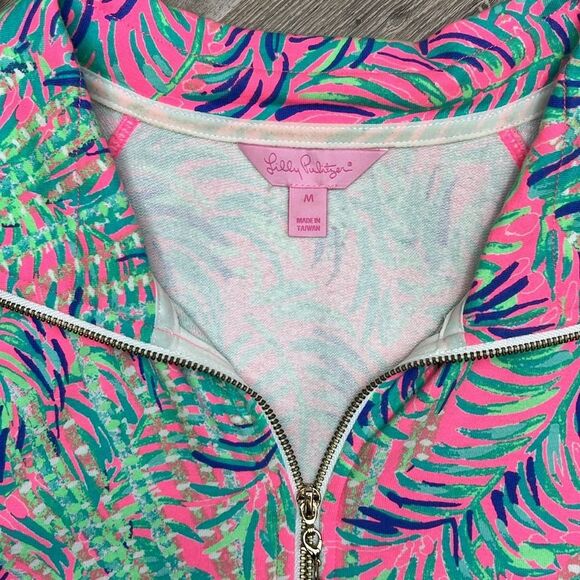 Lilly Pulitzer UPF 50+ Skipper Popover Pink Sunset Coco Breeze - Picture 10 of 14